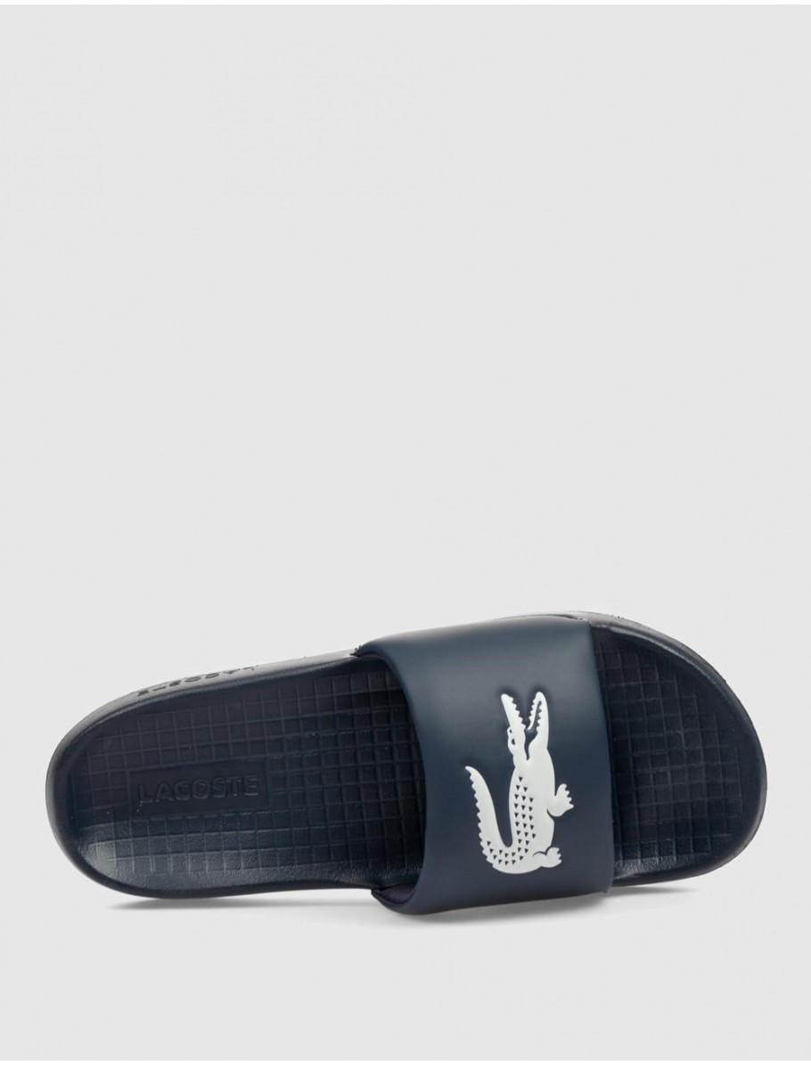 CHANCLA LACOSTE SERVE SLIDE 10 MARINO