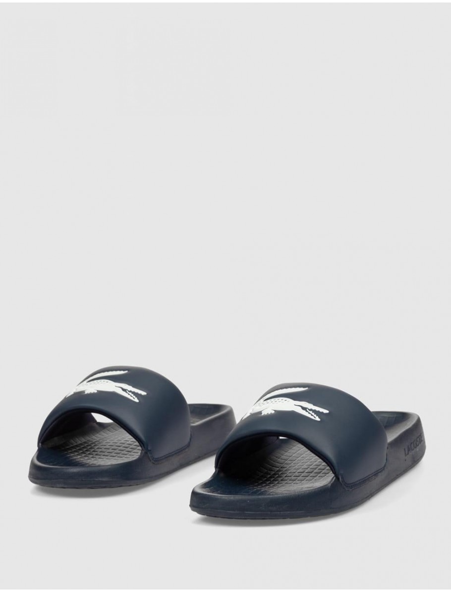 CHANCLA LACOSTE SERVE SLIDE 10 MARINO