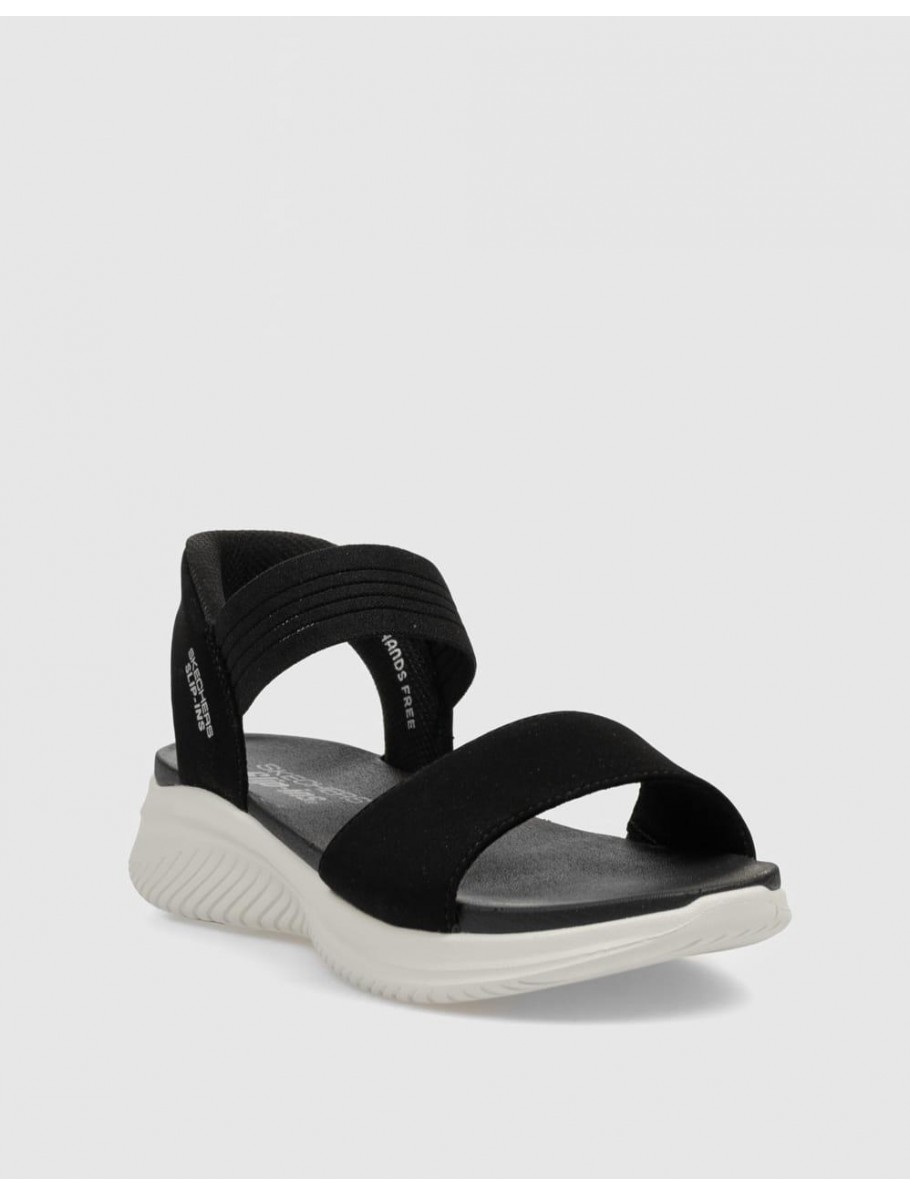 SANDALIA SKECHERS SLIP INS ULTRA FLEX 30 SUMM NEGRO