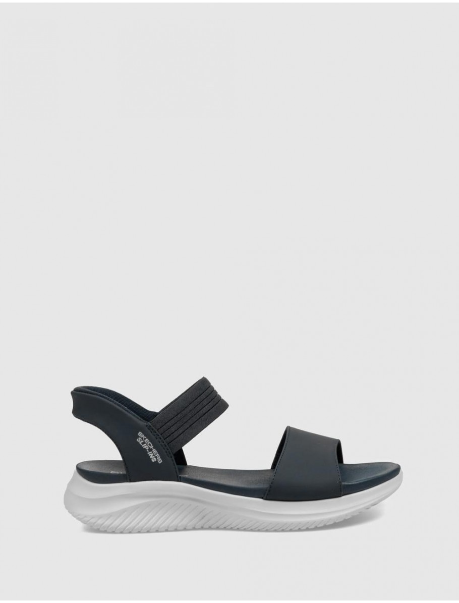 SANDALIA SKECHERS SLIP INS ULTRA FLEX 30 SUMM MARINO