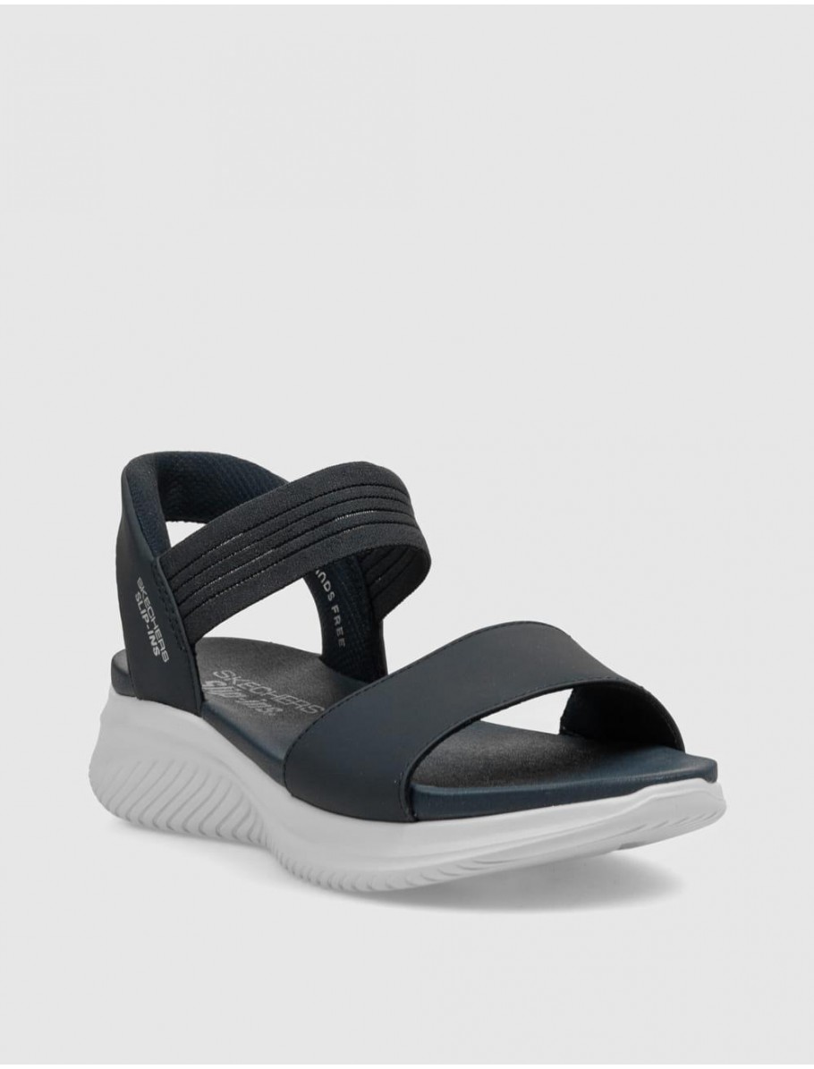 SANDALIA SKECHERS SLIP INS ULTRA FLEX 30 SUMM MARINO