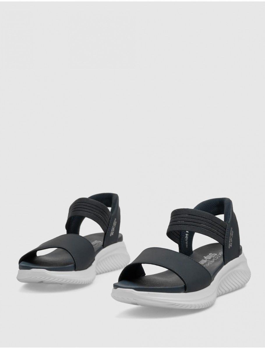 SANDALIA SKECHERS SLIP INS ULTRA FLEX 30 SUMM MARINO