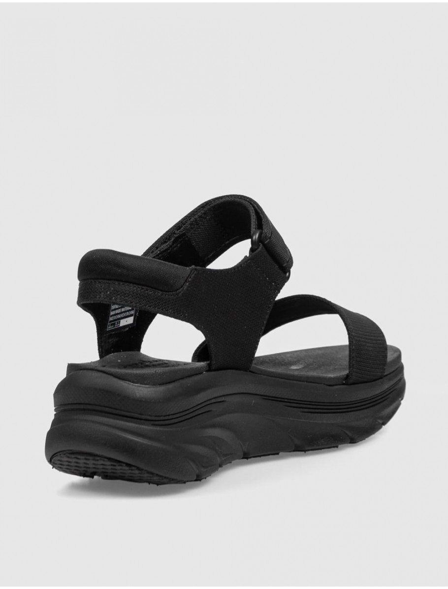 SANDALIA SKECHERS RELAXED FIT DLUX WALKER NEW BLOCK NEGRO