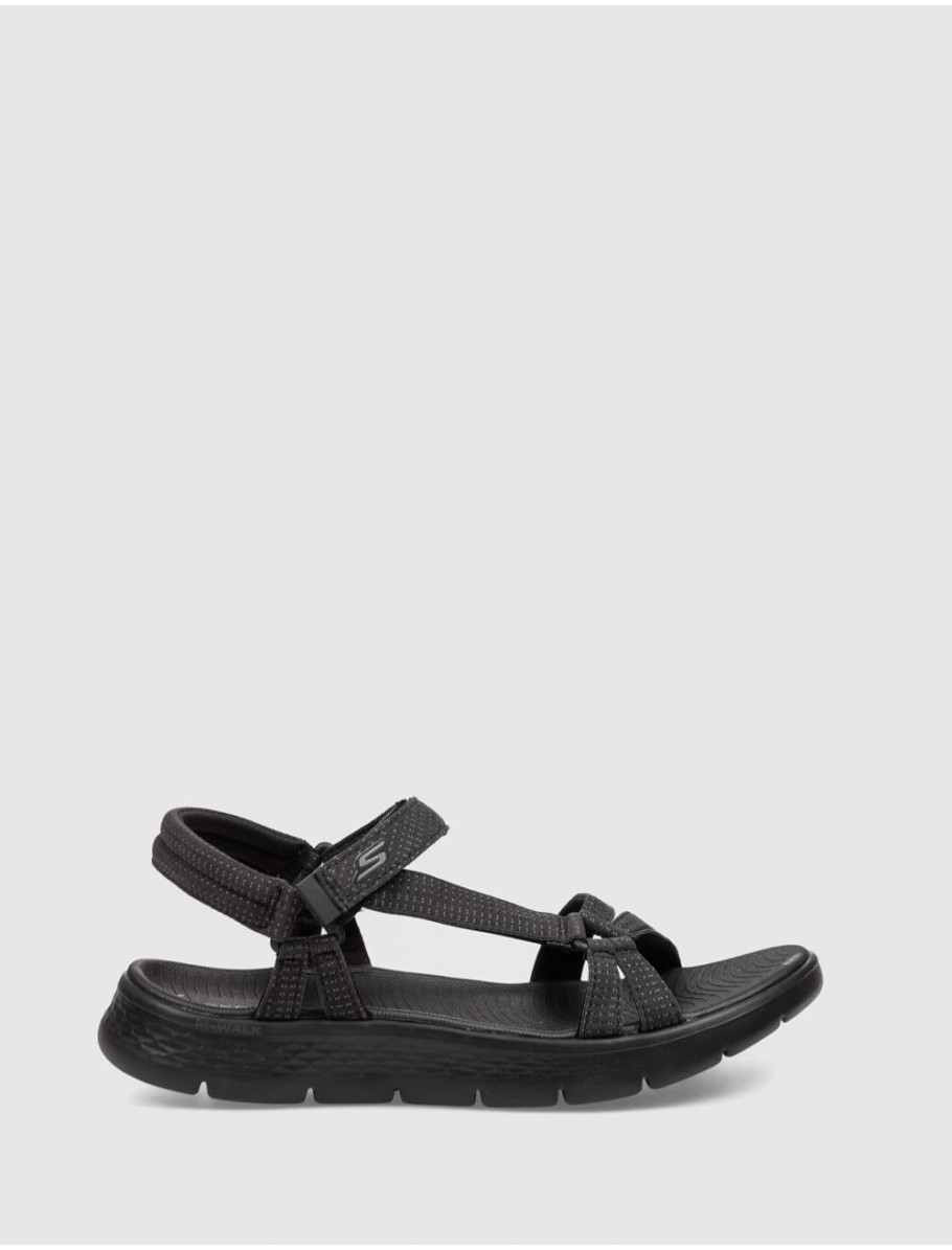 SANDALIA SKECHERS GO WALK FLEX SANDAL SUBLIME NEGRO