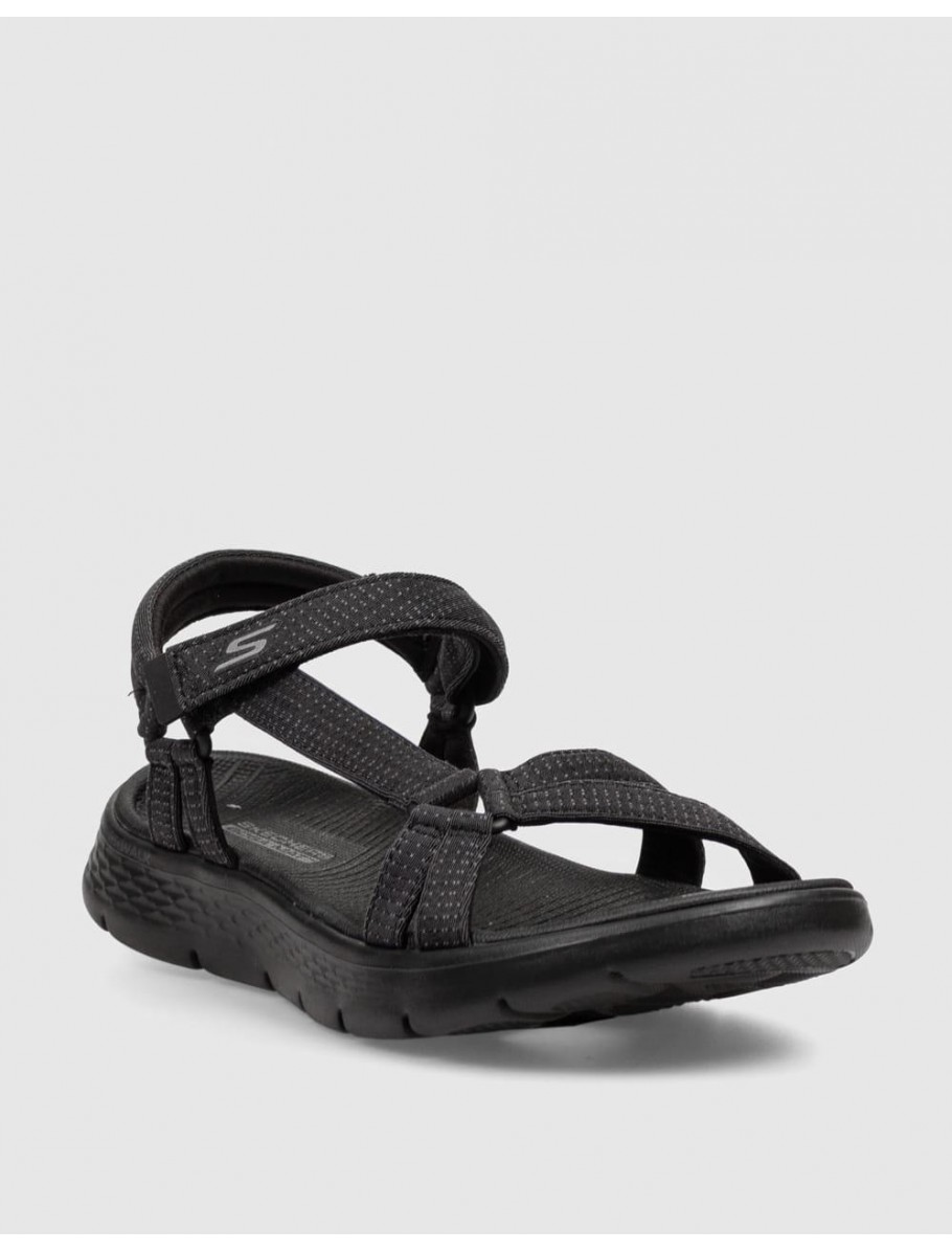 SANDALIA SKECHERS GO WALK FLEX SANDAL SUBLIME NEGRO