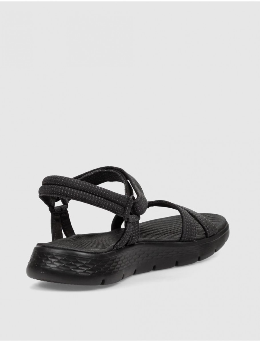 SANDALIA SKECHERS GO WALK FLEX SANDAL SUBLIME NEGRO