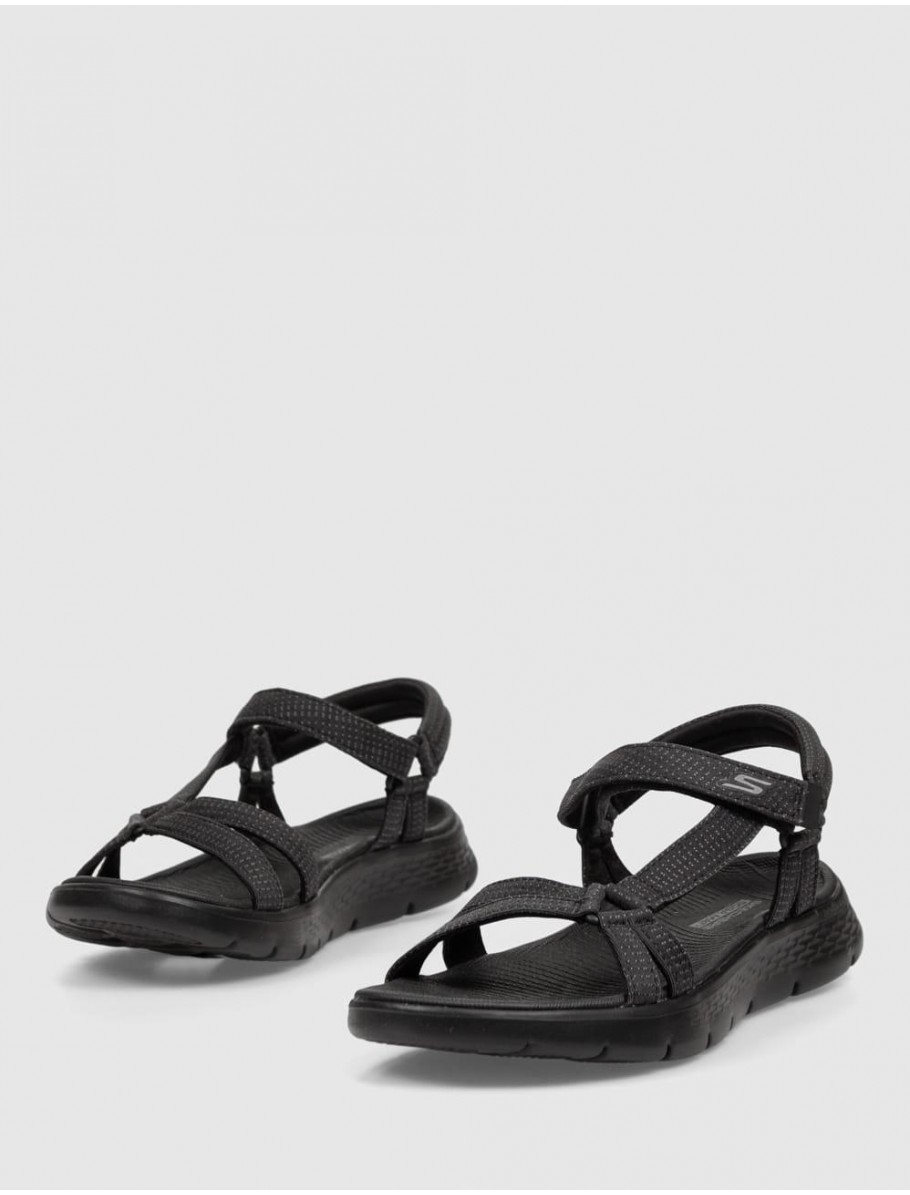 SANDALIA SKECHERS GO WALK FLEX SANDAL SUBLIME NEGRO