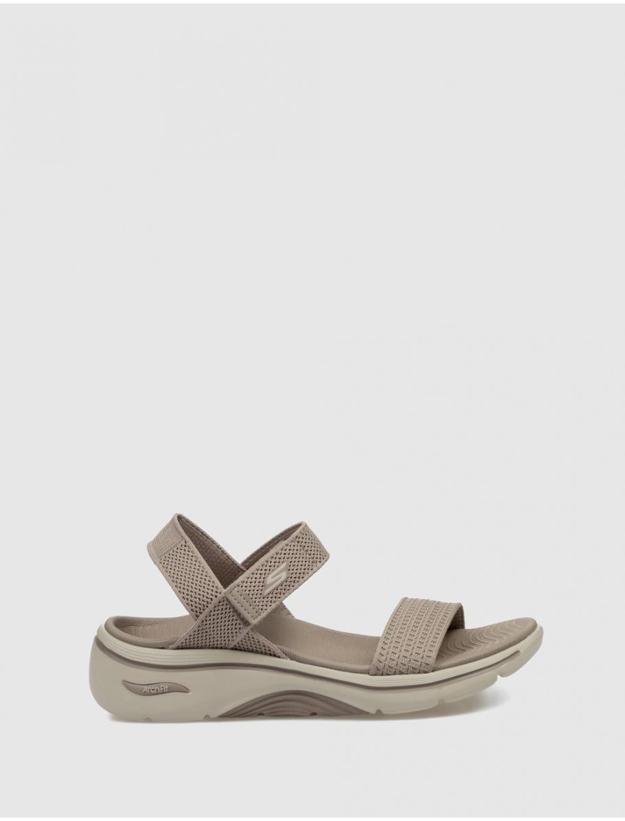 SANDALIA SKECHERS GO WALK ARCH FIT 20 SANDAL TAUPE