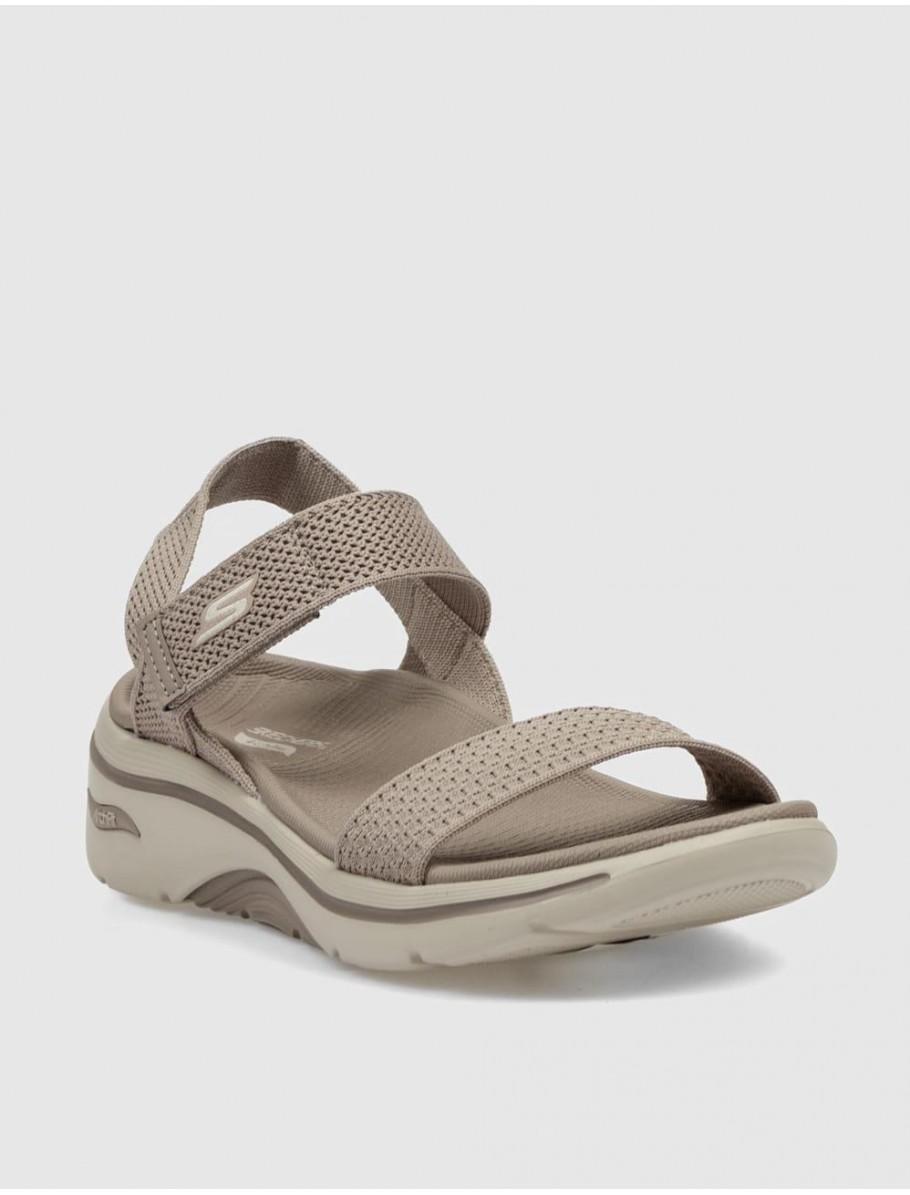 SANDALIA SKECHERS GO WALK ARCH FIT 20 SANDAL TAUPE