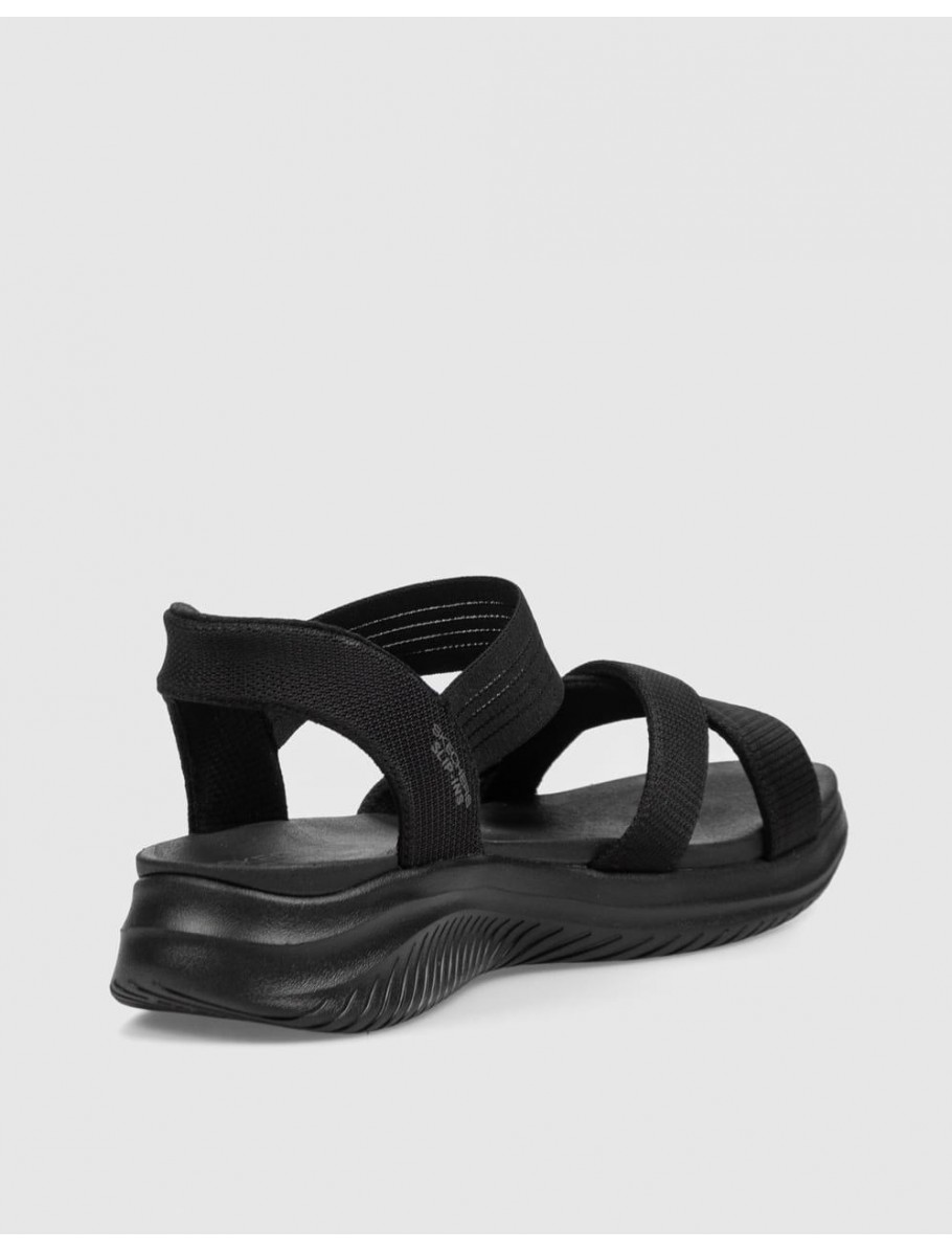 SANDALIA SKECHERS SLIP INS ULTRA FLEX 30 NEVE NEGRO