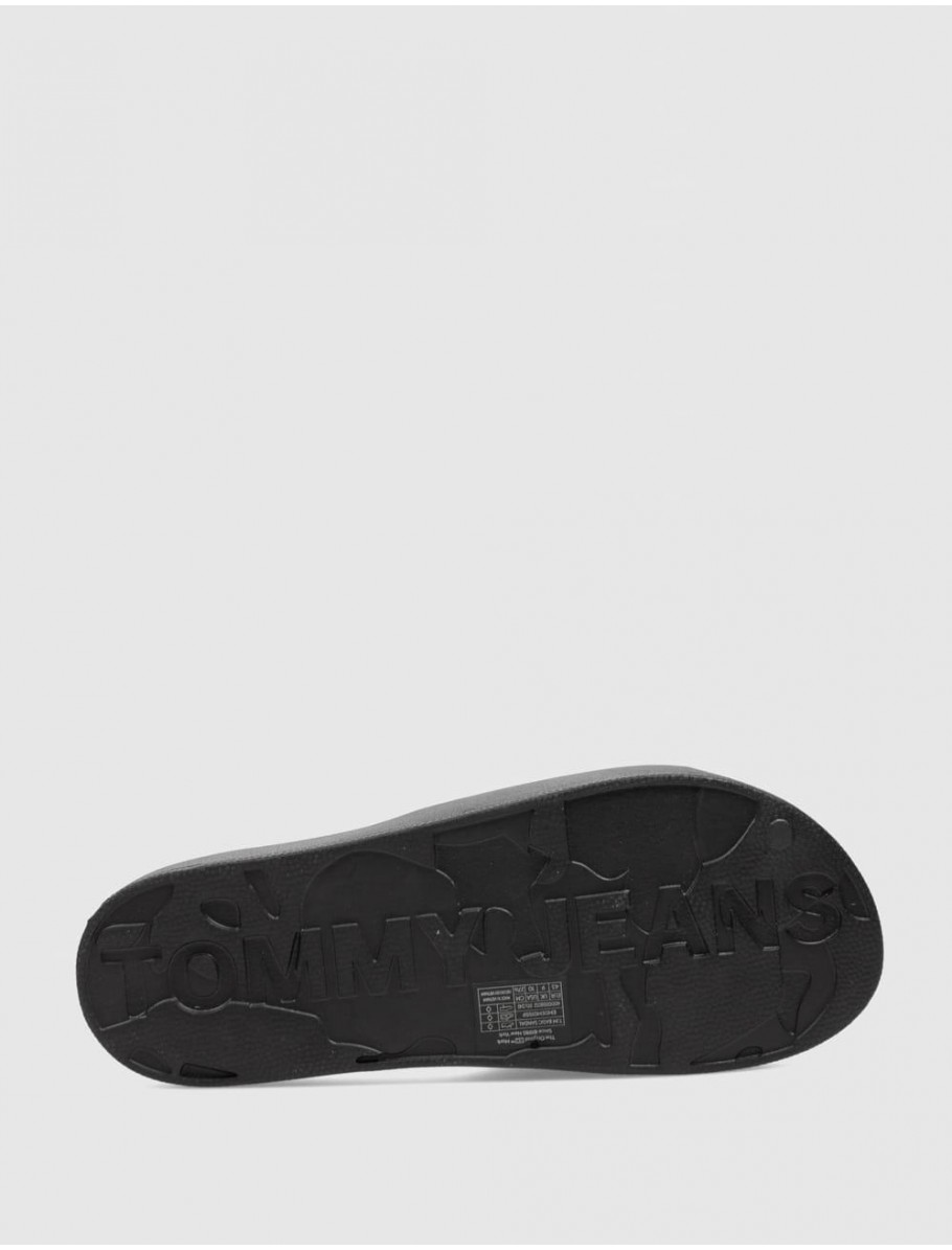CHANCLA TOMMY HILFIGER TJM BASIC SANDAL NEGRO