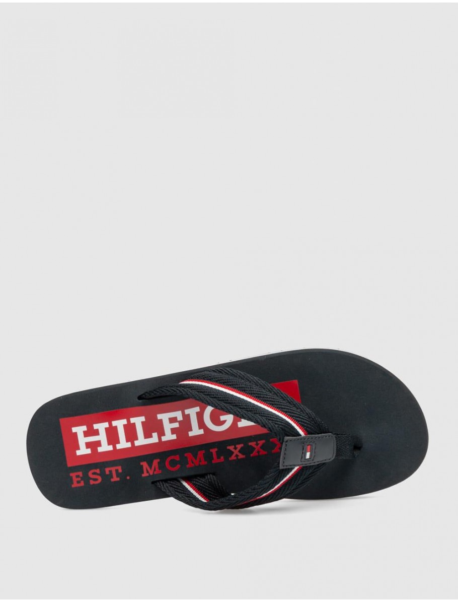 CHANCLA TOMMY HILFIGER CORPORATE HILFIGER BEACH MARINO