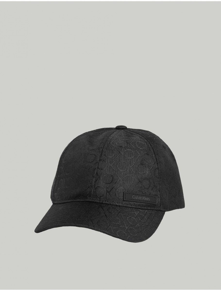GORRA CALVIN KLEIN JACQUARD MONO BB CAP NEGRO