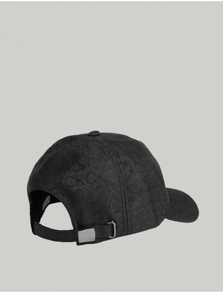 GORRA CALVIN KLEIN JACQUARD MONO BB CAP NEGRO