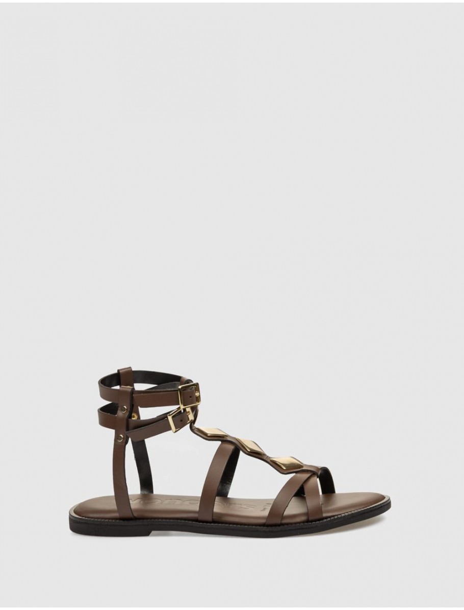 SANDALIA WONDERS AB 1401 MARRoN