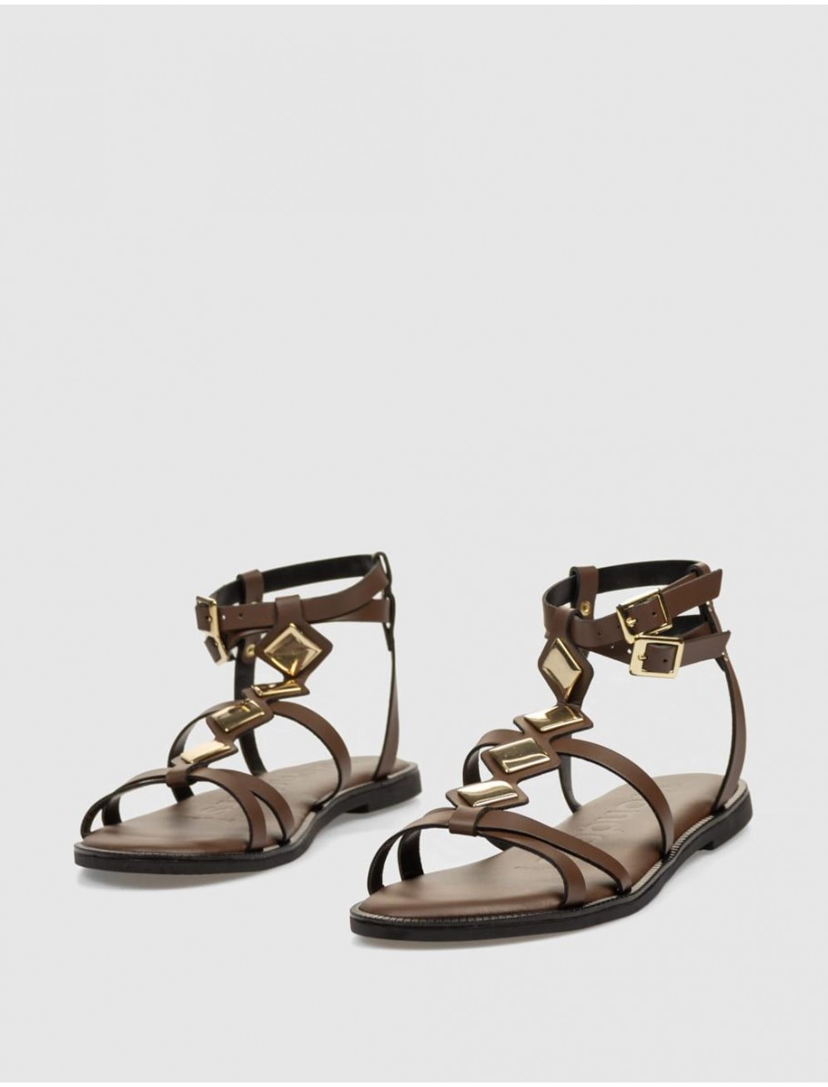SANDALIA WONDERS AB 1401 MARRoN