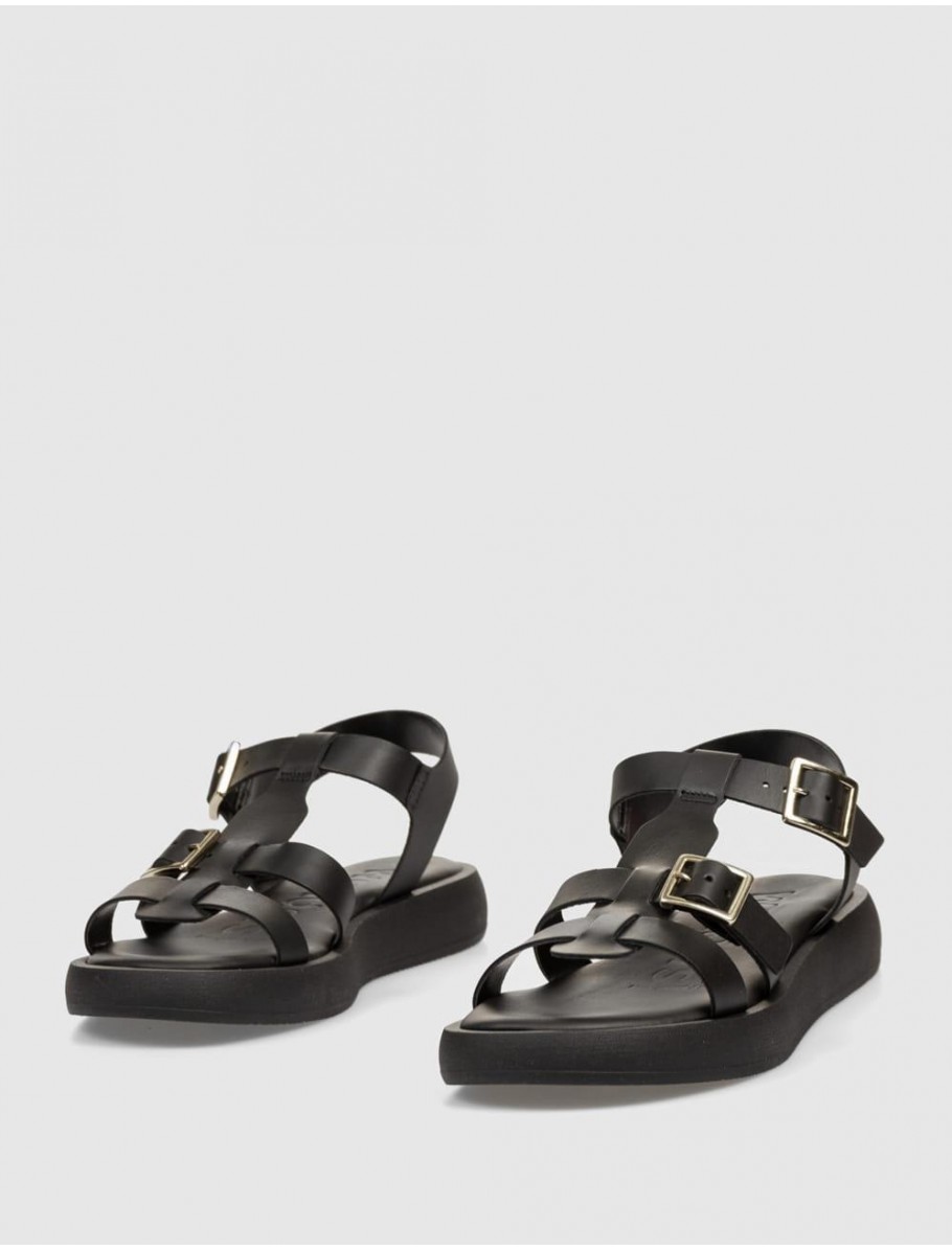 SANDALIA WONDERS AB 1012 NEGRO
