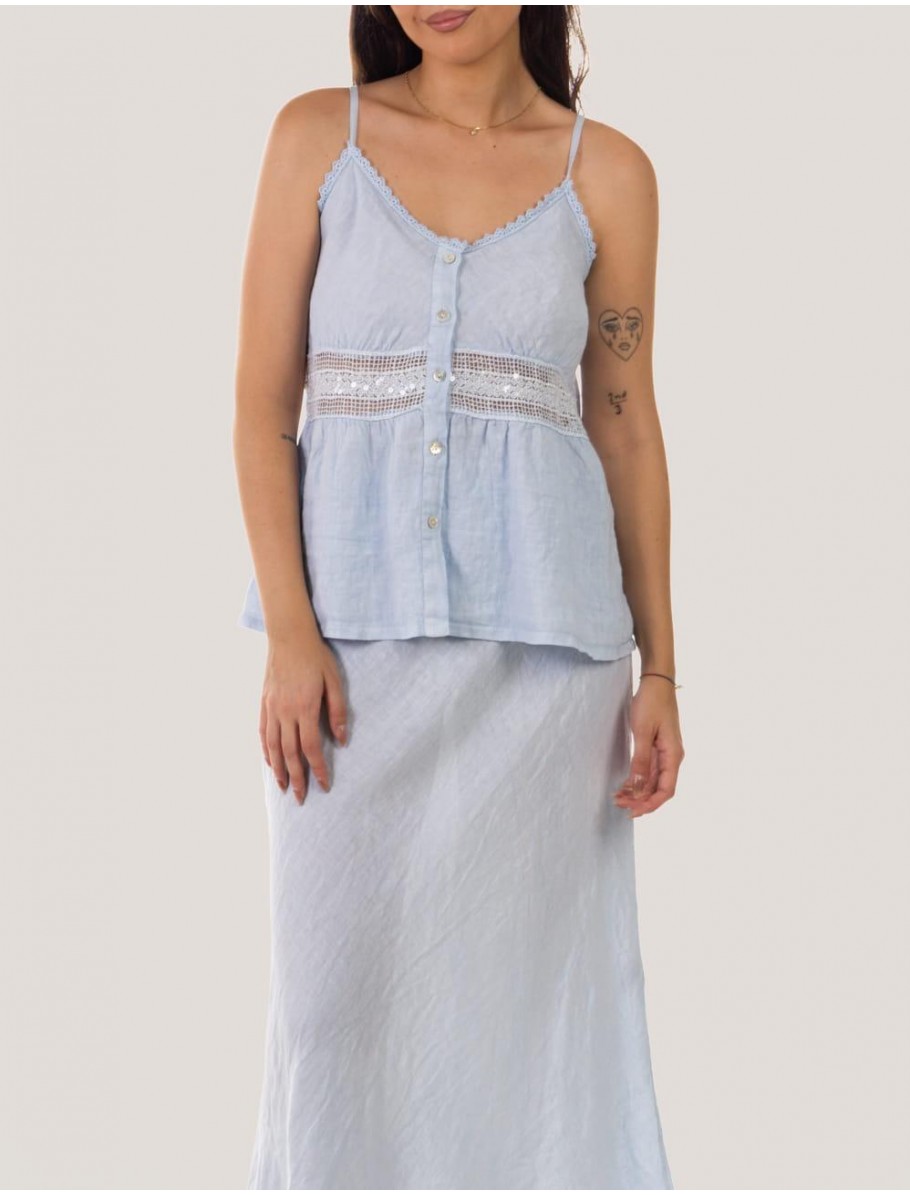 BLUSA OBVIO MINIA AZUL