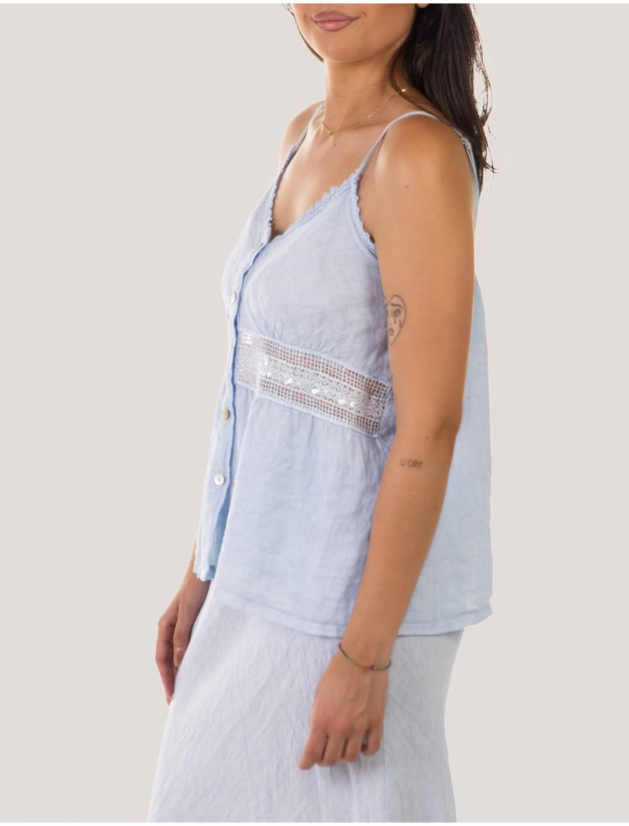 BLUSA OBVIO MINIA AZUL