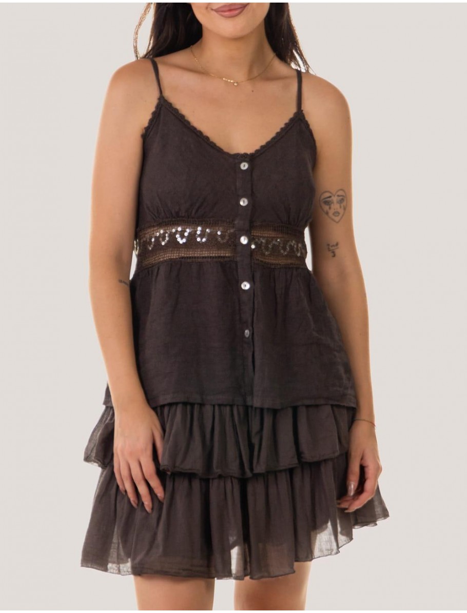 BLUSA OBVIO MINIA MARRoN