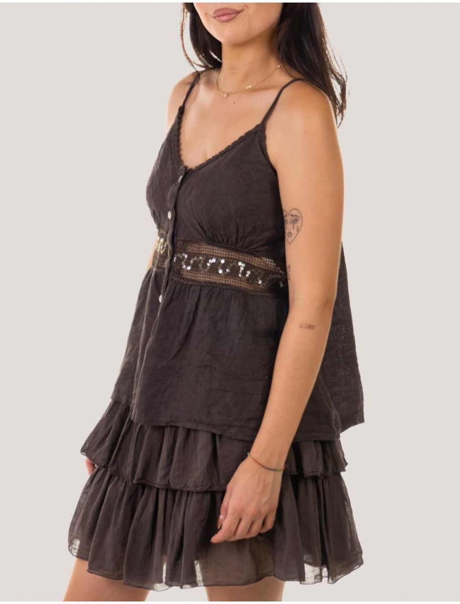 BLUSA OBVIO MINIA MARRoN
