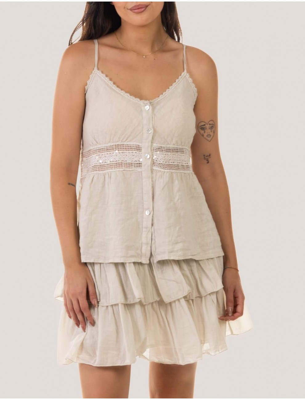 BLUSA OBVIO MINIA BEIG