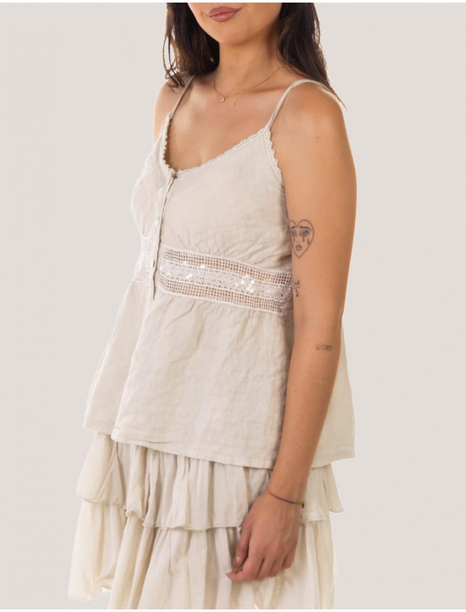 BLUSA OBVIO MINIA BEIG