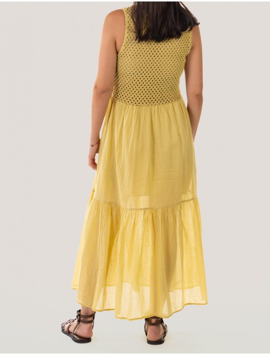 VESTIDO OBVIO BERNA AMARILLO