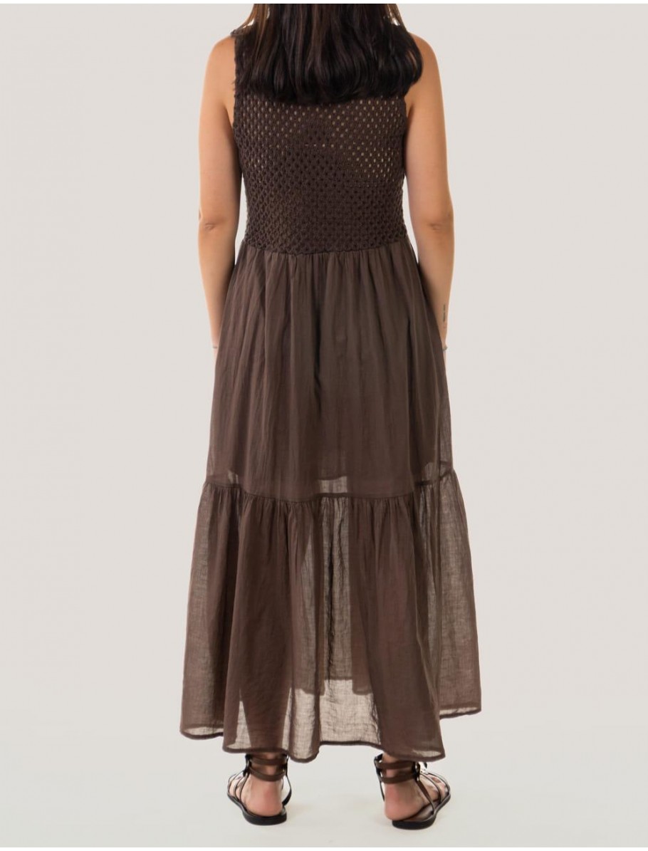 VESTIDO OBVIO BERNA MARRoN