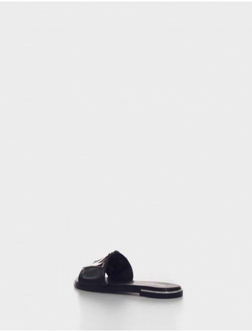 Sandalias para Mujer planas con plataforma. Chanclas DKNY negras de moda para  mujer DKNY