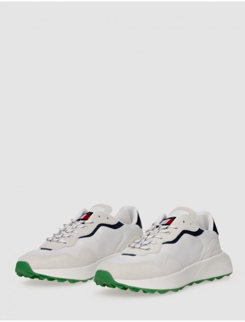 Zapatilla Tommy Hilfiger Jeans Runner Outsole Blanco | Kamomeshop.es