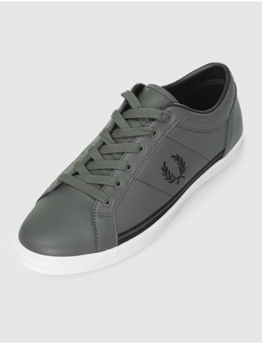 ZAPATILLA FRED PERRY B4331 BASELINE PERF LEATHER VERDE