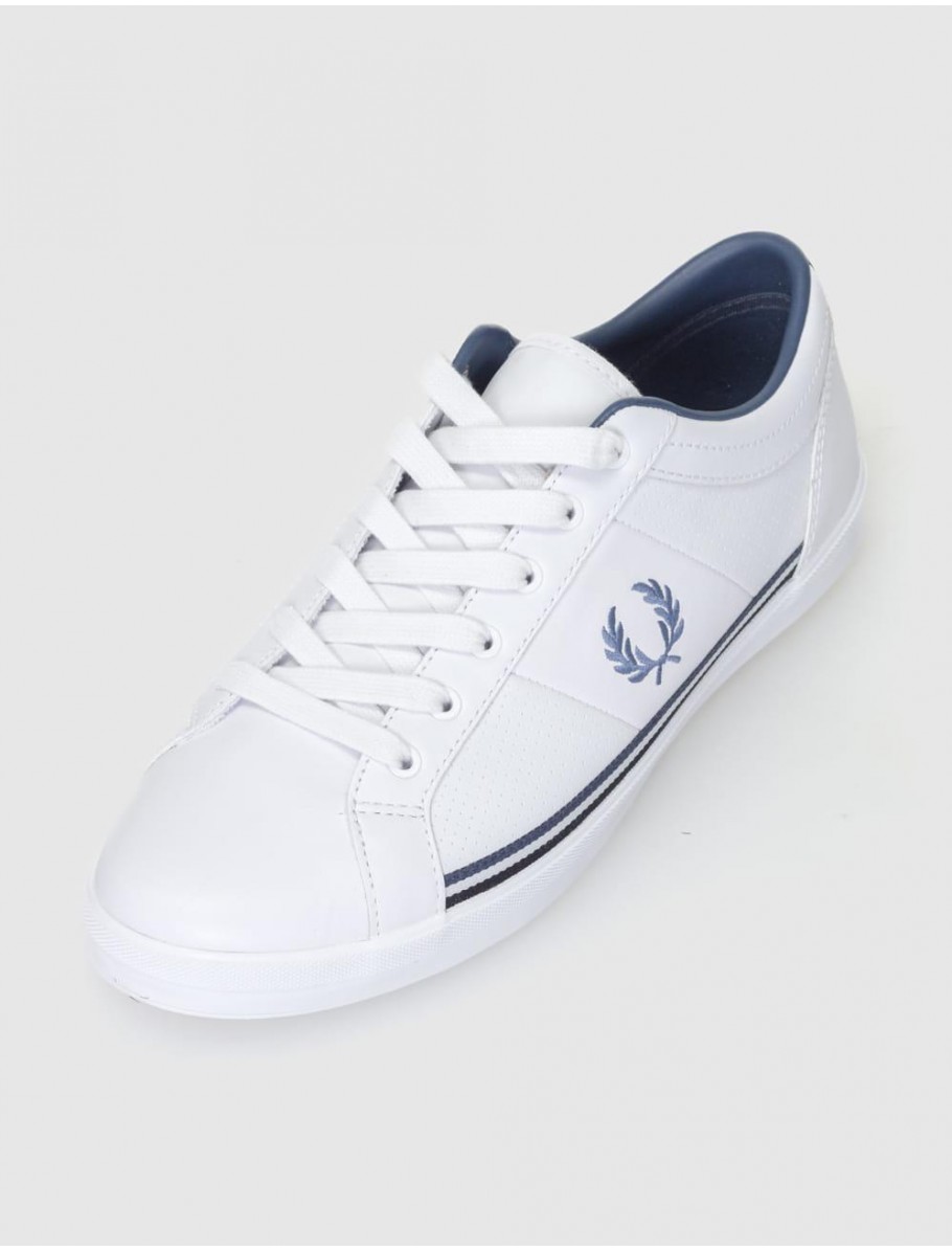 ZAPATILLA FRED PERRY B4331 BASELINE PERF LEATHER BLANCO