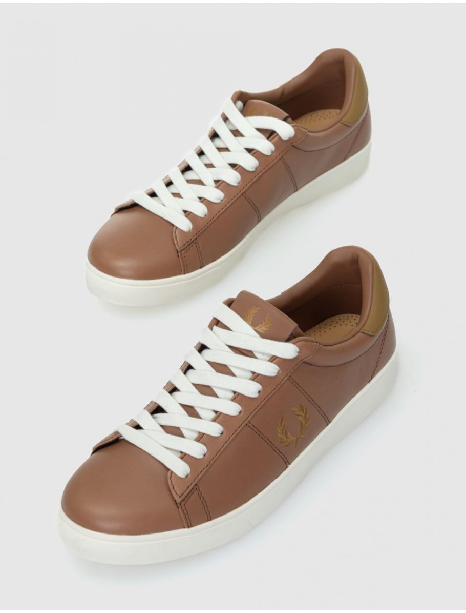 ZAPATILLA FRED PERRY B4334 SPENCER LEATHER MARRoN