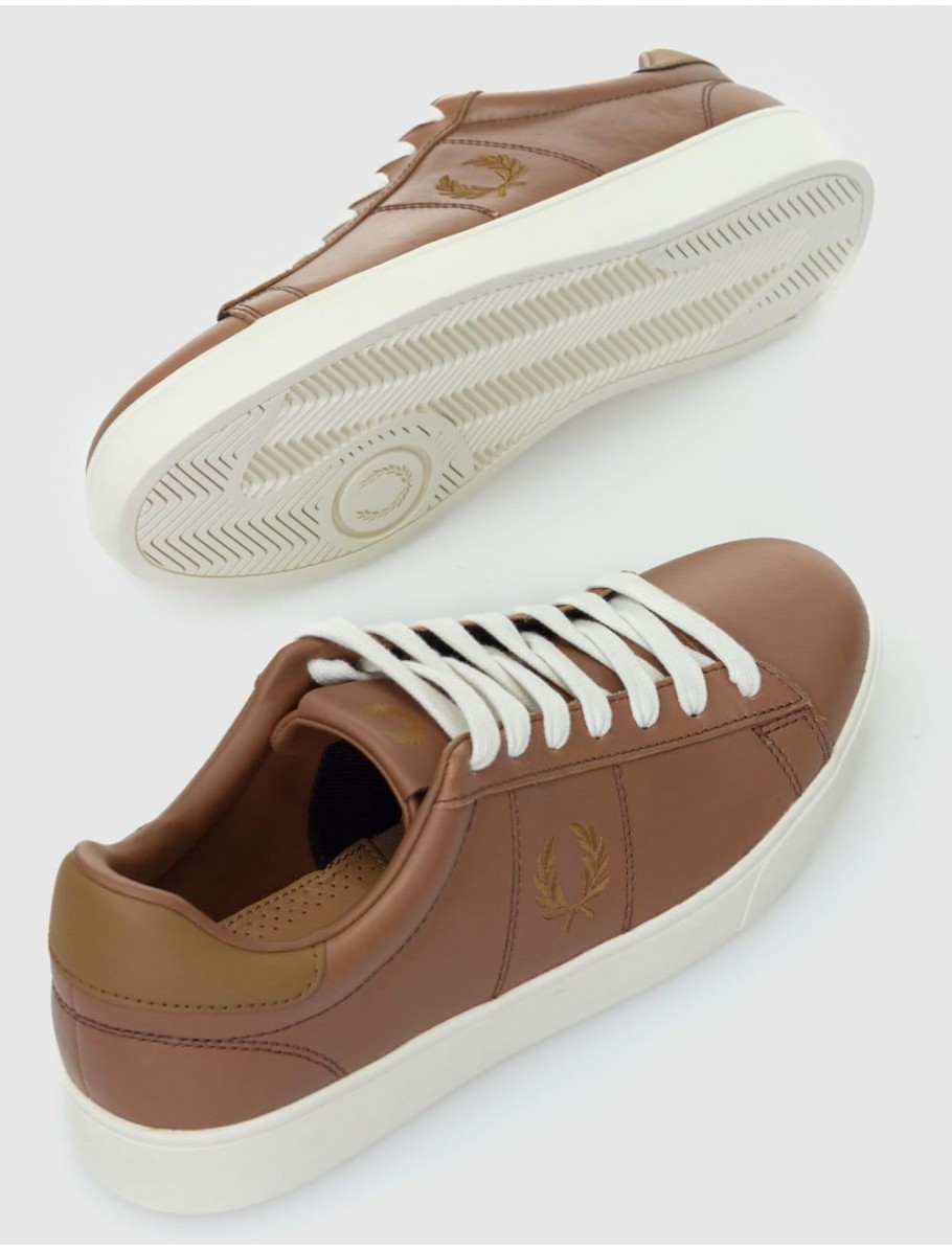 ZAPATILLA FRED PERRY B4334 SPENCER LEATHER MARRoN
