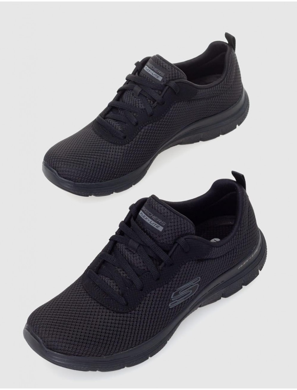 Zapatillas Skechers Flex Appeal 4.0 color negro para muj