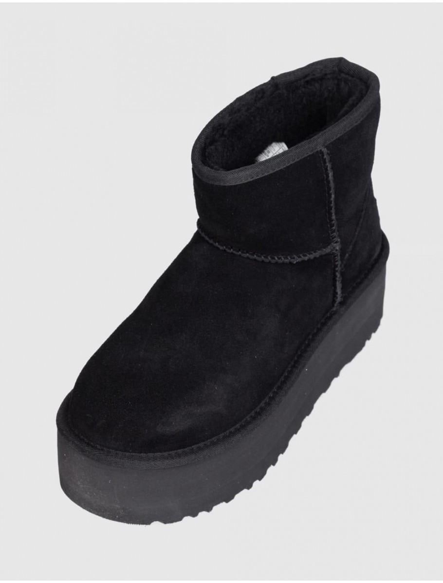 BOTiN UGG CLASSIC MINI PLATFORM NEGRO