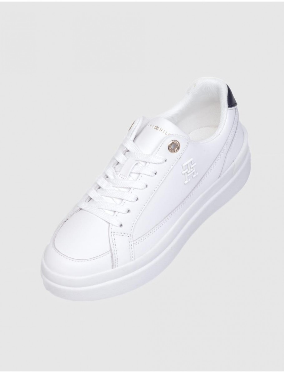 ZAPATILLA TOMMY HILFIGER TH ELEVATED COURT SNEAKER BLANCO