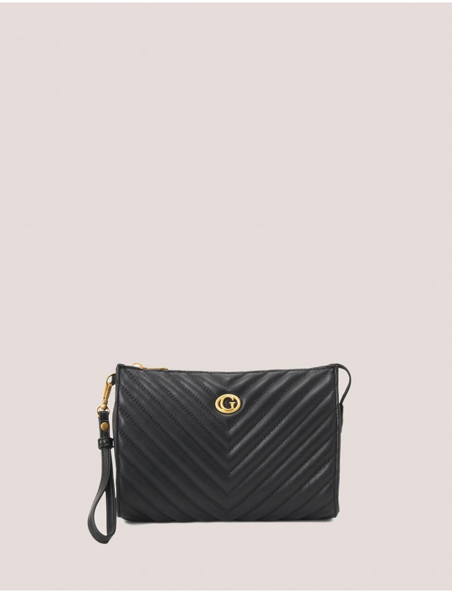 NECESER MUJER GUESS BOLSOS POUCH NEGRO