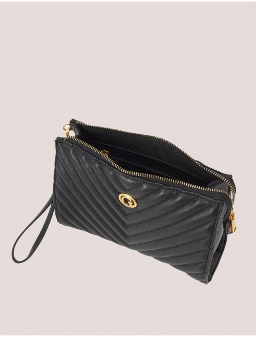 NECESER MUJER GUESS BOLSOS POUCH NEGRO