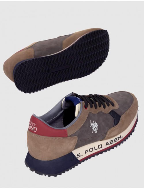 ZAPATILLA US POLO ASSN CLEEF005M TAUPE