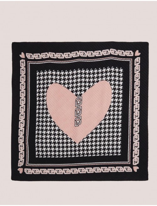 FOULAR LIUJO FOULARD HEART P DE POULE NEGRO