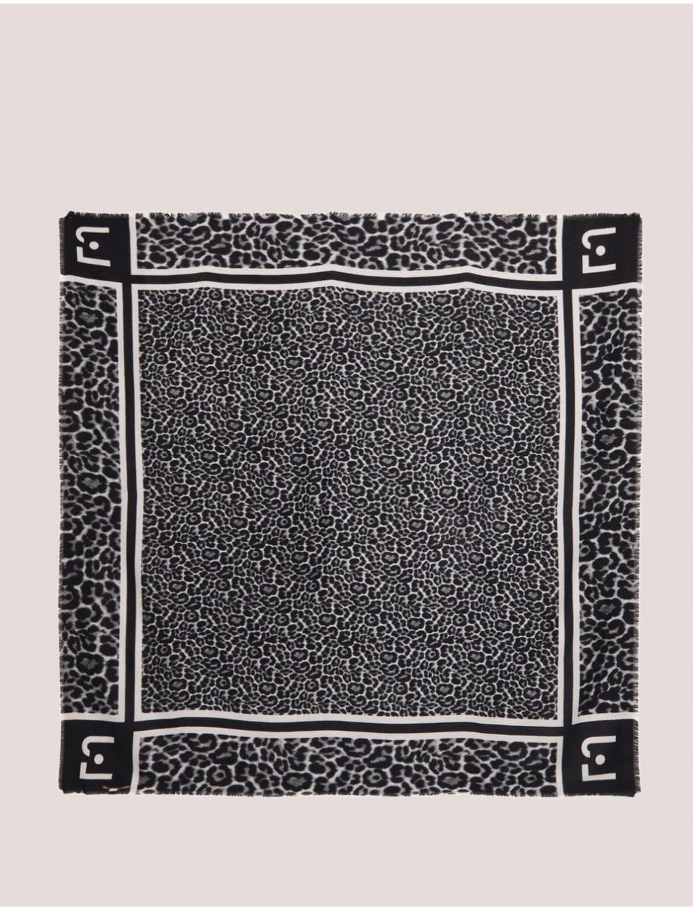 FOULAR LIUJO ECS FOULARD COLOR ANIMALIER NEGRO