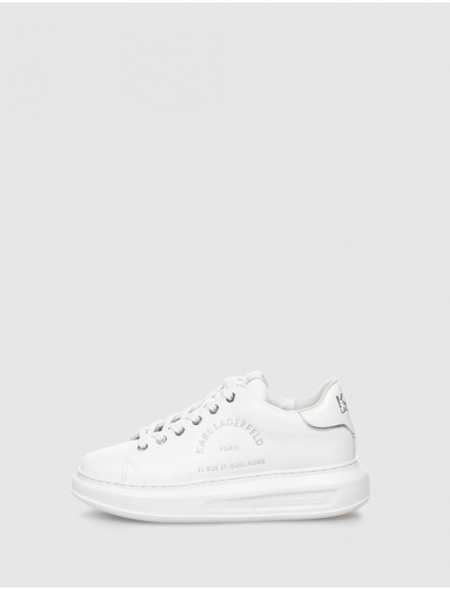 ZAPATILLA KARL LAGERFELD KAPRI METAL MAISON GLITTER BLANCO
