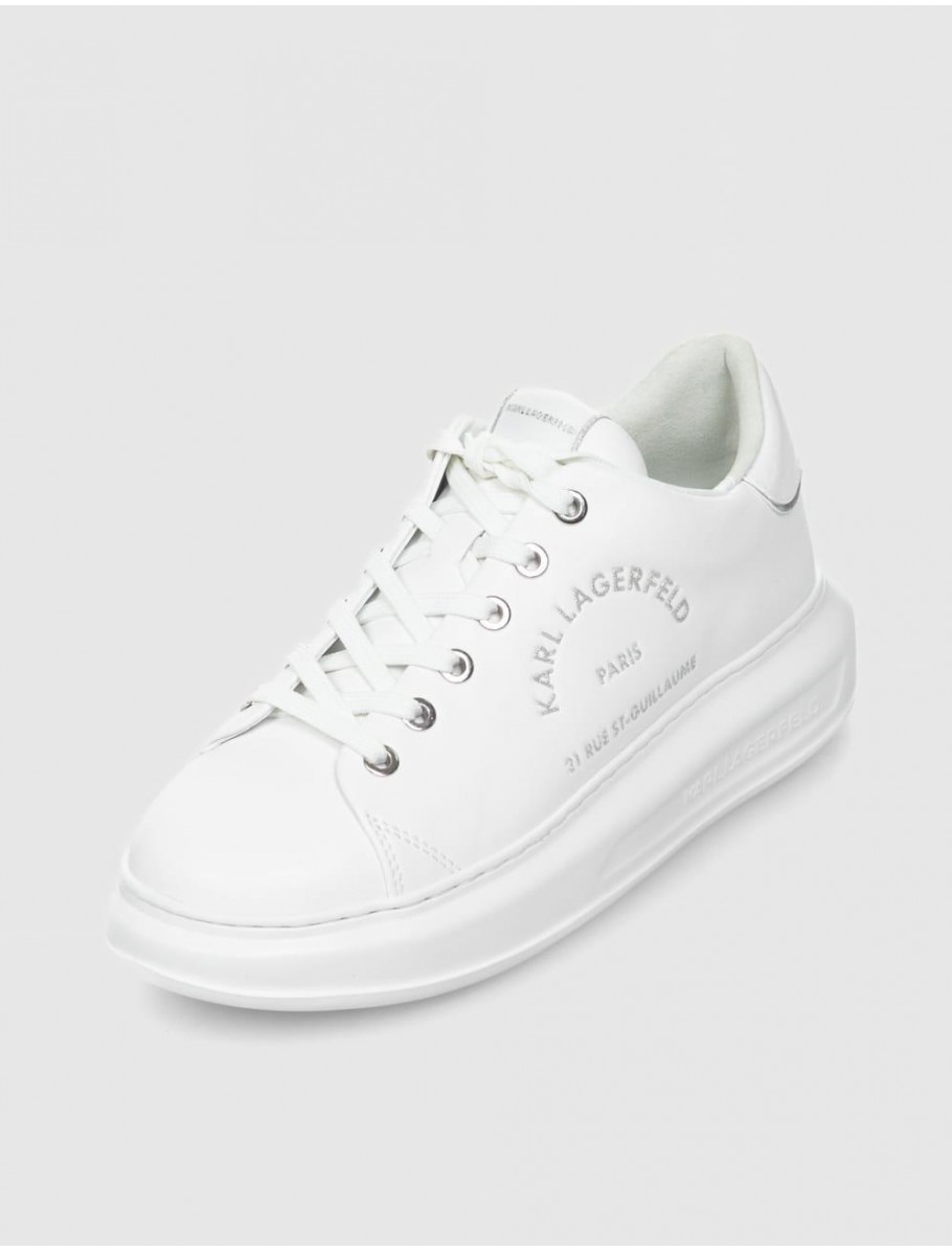 ZAPATILLA KARL LAGERFELD KAPRI METAL MAISON GLITTER BLANCO