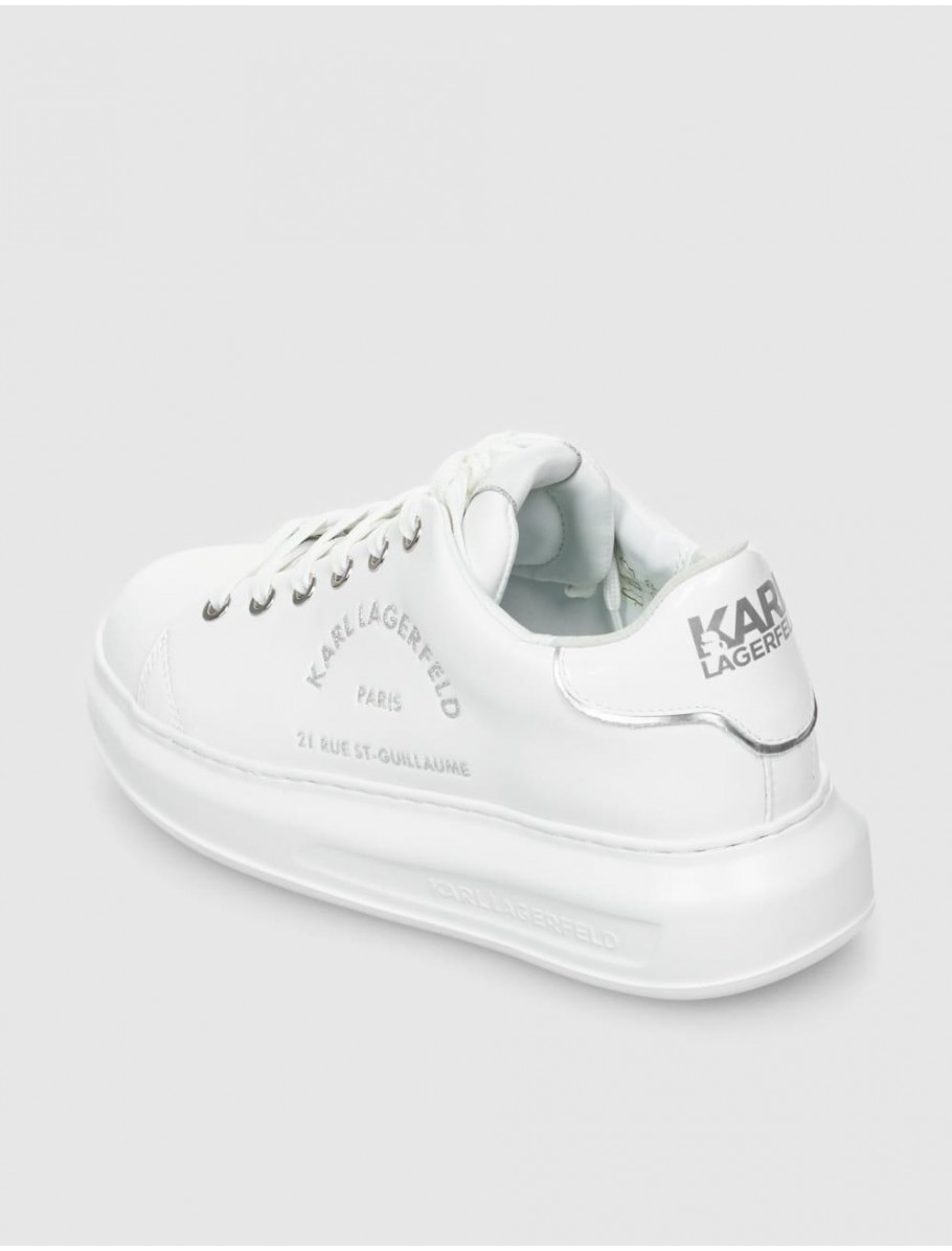 ZAPATILLA KARL LAGERFELD KAPRI METAL MAISON GLITTER BLANCO