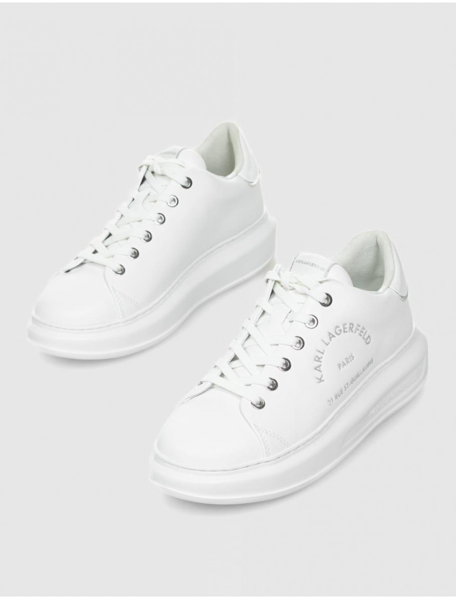 ZAPATILLA KARL LAGERFELD KAPRI METAL MAISON GLITTER BLANCO