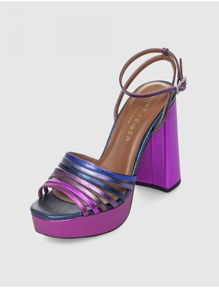 SANDALIA KURT GEIGER PIERRA PLATFORM SANDAL LILA