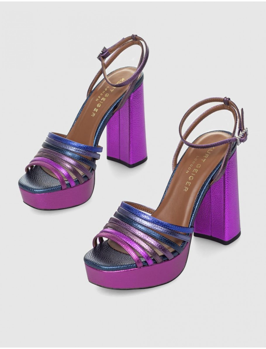 SANDALIA KURT GEIGER PIERRA PLATFORM SANDAL LILA