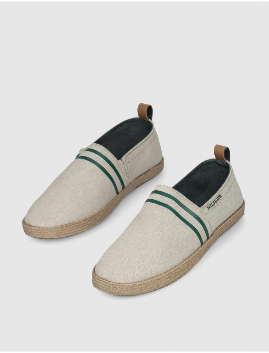 ALPARGATA TOMMY HILFIGER HILFIGER ESPADRILLE C CHAMBRAY BEIG